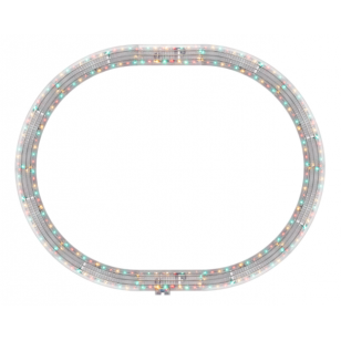 LIGHTED FASTRACK 40"X50" OVAL TRACK PACK, O SCALE